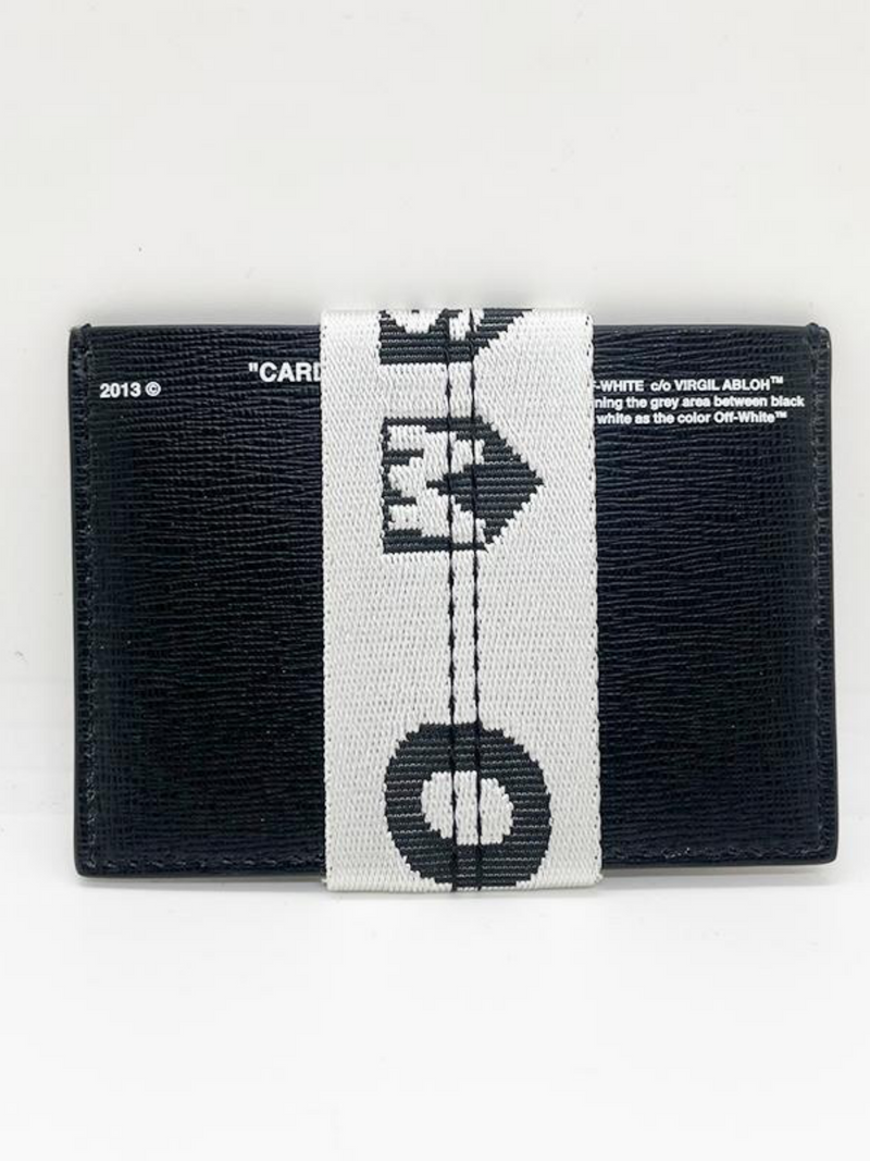 OFF-WHITE X DSM CARD HOLDER BLACK WHITE