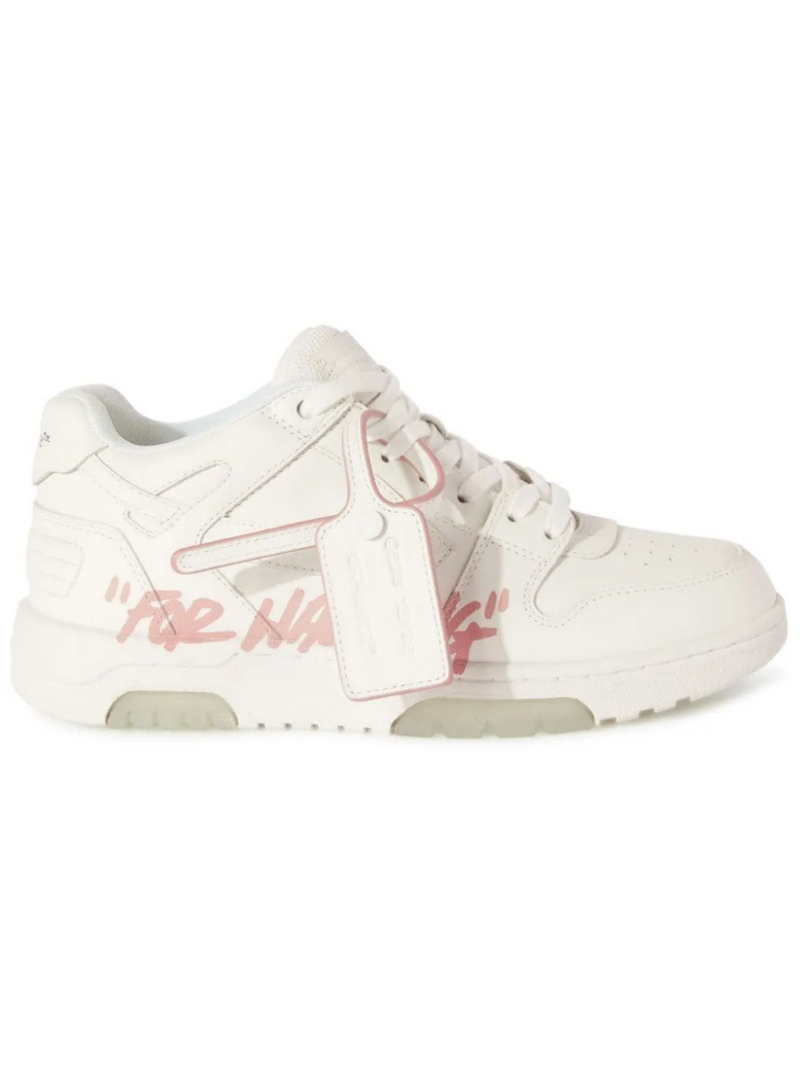 OFF-WHITE OUT OF OFFICE FOR WALKING SNEAKERS WHITE PINK WOMENS