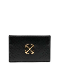 OFF-WHITE JITNEY SIMPLE CARD CASE BLACK