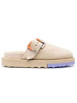 OFF-WHITE SUEDE SPONGESOLE CLOGS