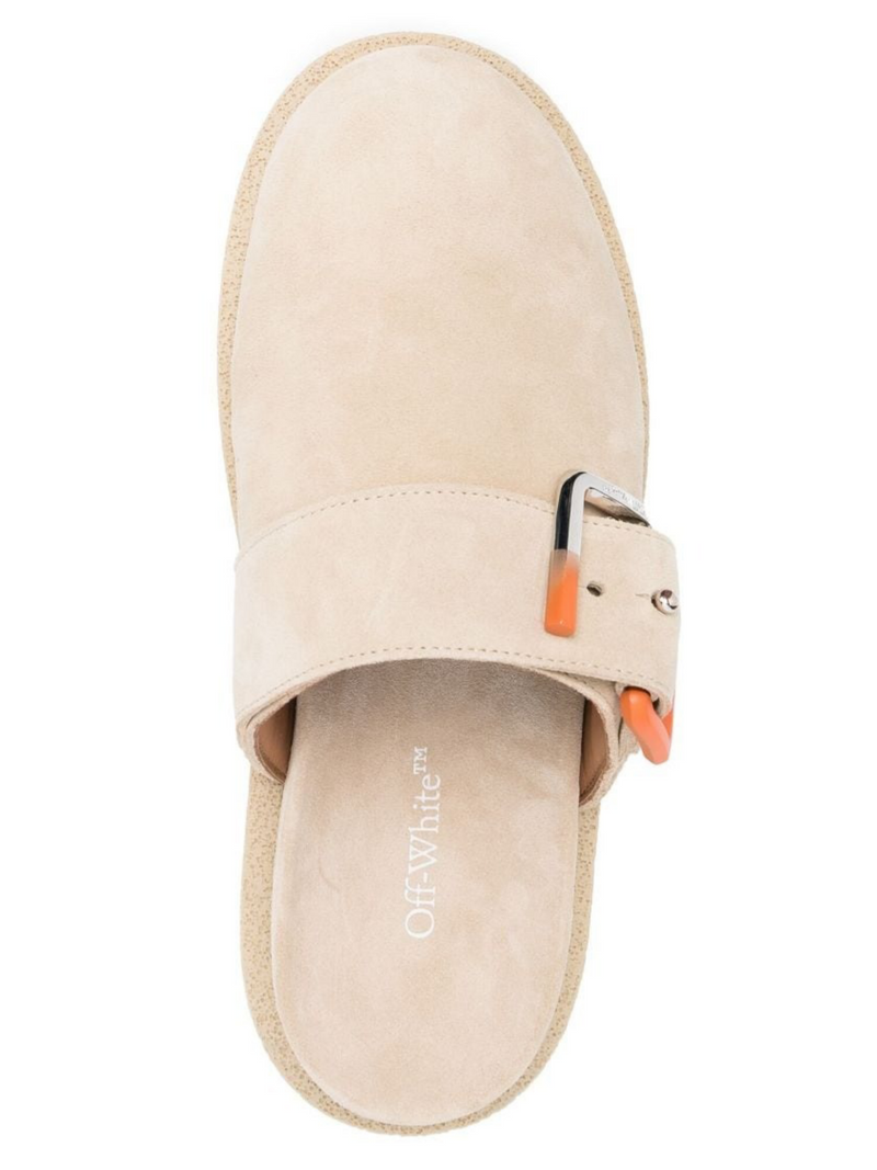 OFF-WHITE SUEDE SPONGESOLE CLOGS