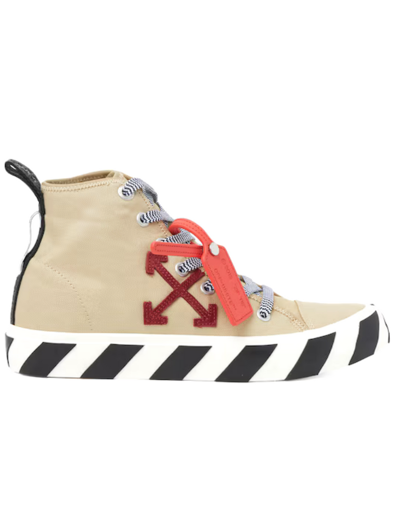OFF-WHITE VULC MID SNEAKERS SAND