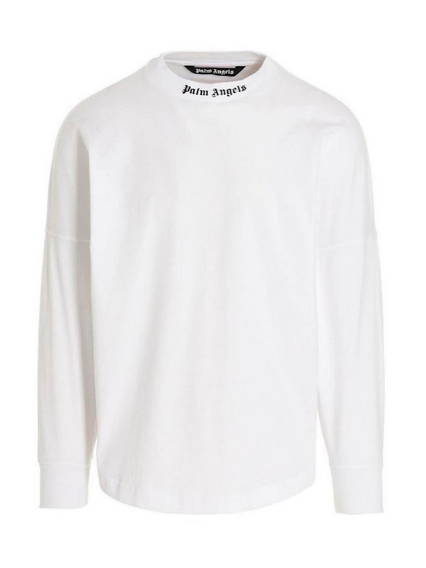 PALM ANGELS CLASSIC OVERSIZED L/S TEE WHITE WOMENS