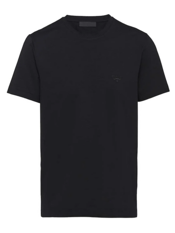 PRADA MINI LOGO TEE BLACK