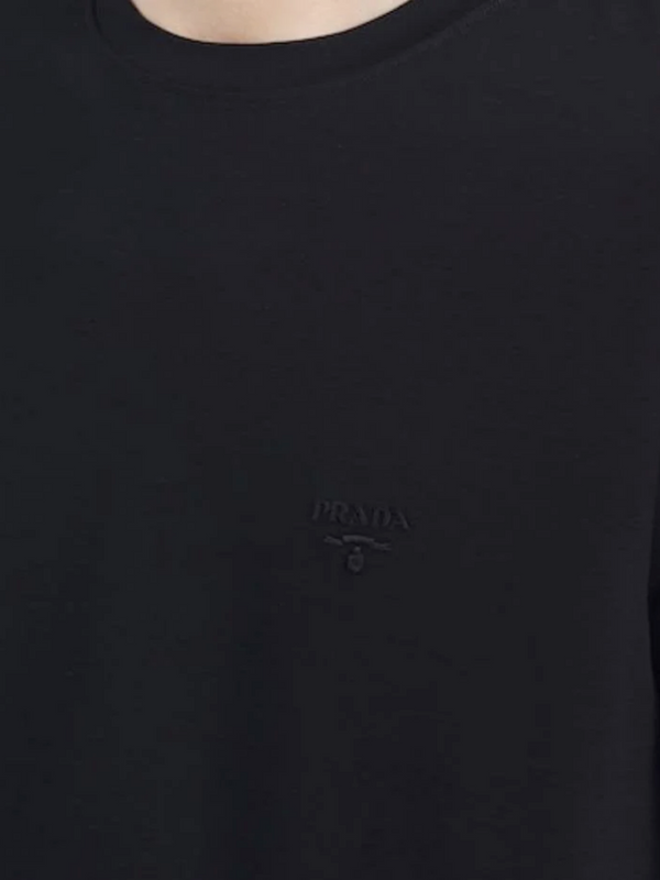 PRADA MINI LOGO TEE BLACK