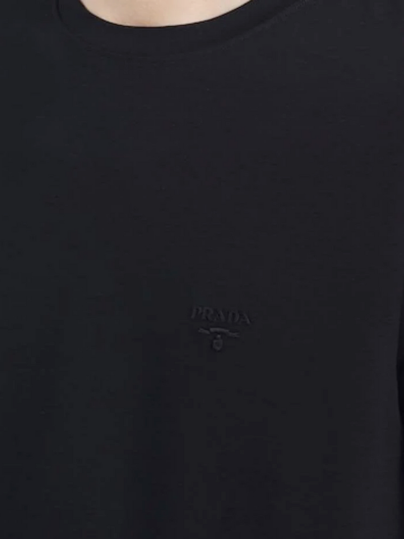 PRADA MINI LOGO TEE BLACK