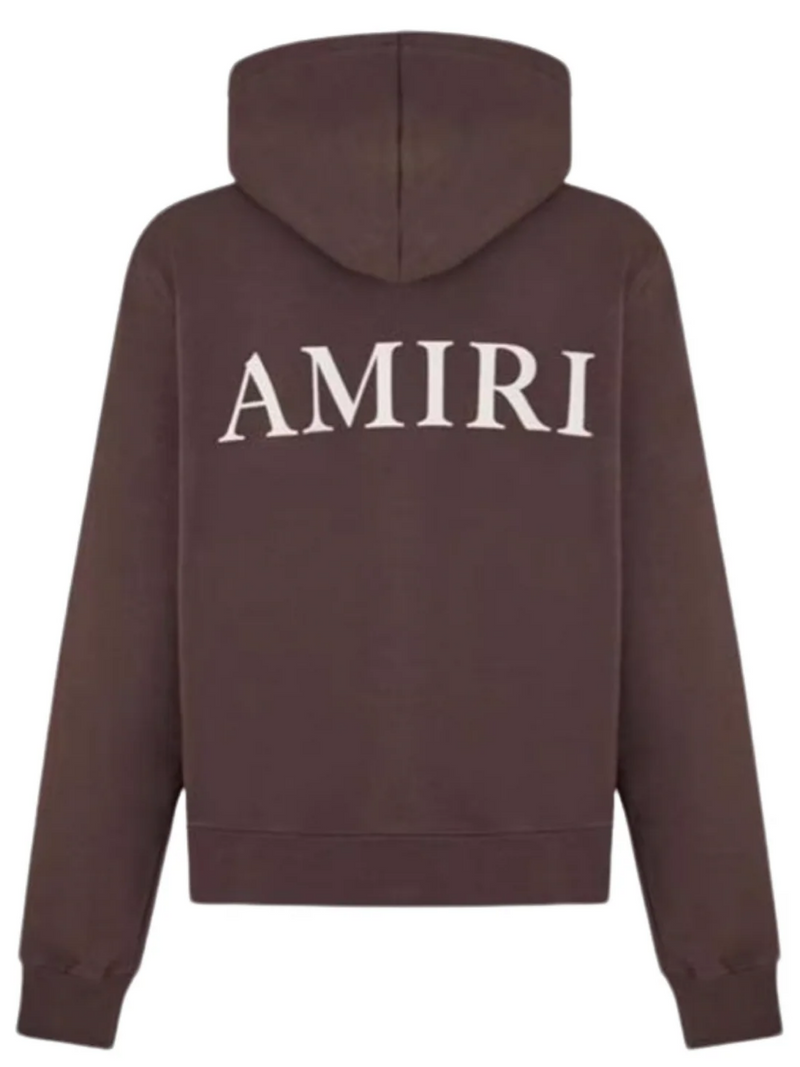AMIRI PUFF LOGO HOODIE BROWN