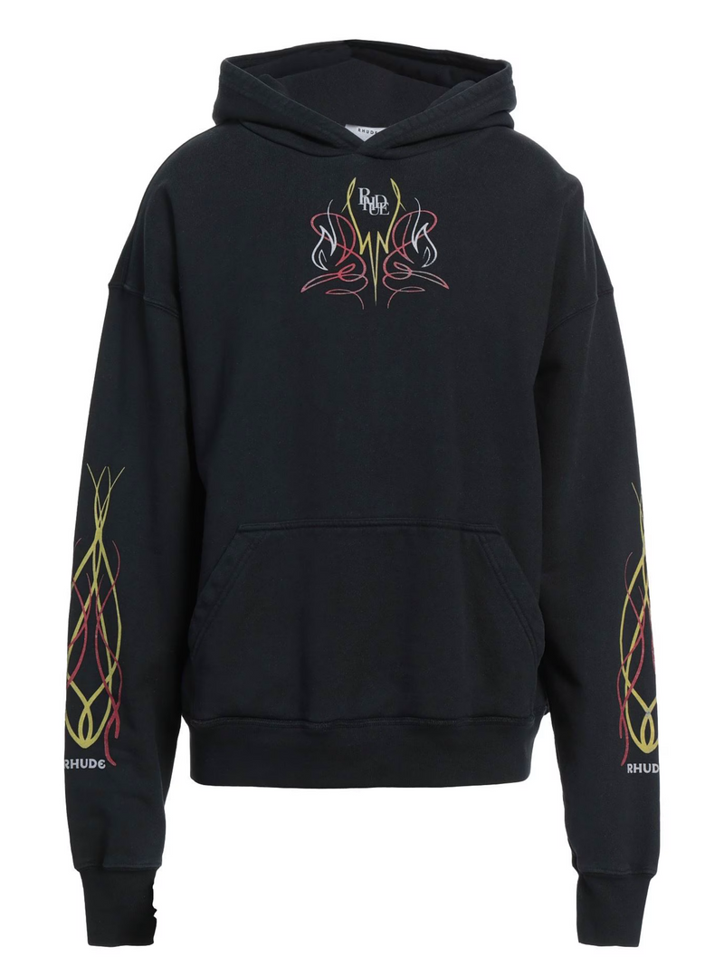 RHUDE HOT ROD HOODIE BLACK