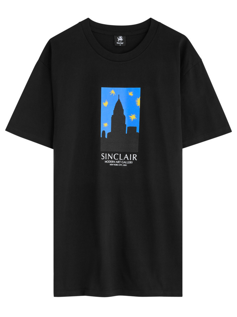 SINCLAIR MODERN ART TEE BLACK