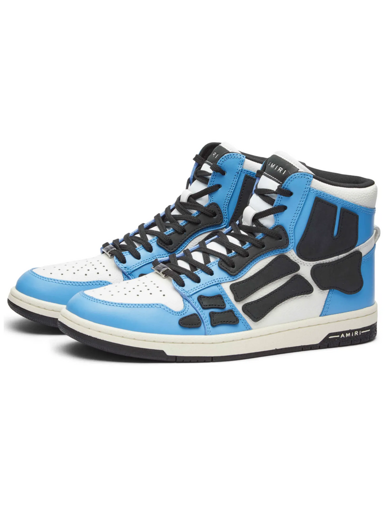 AMIRI SKEL TOP HI SNEAKERS CAROLINA BLUE WHITE