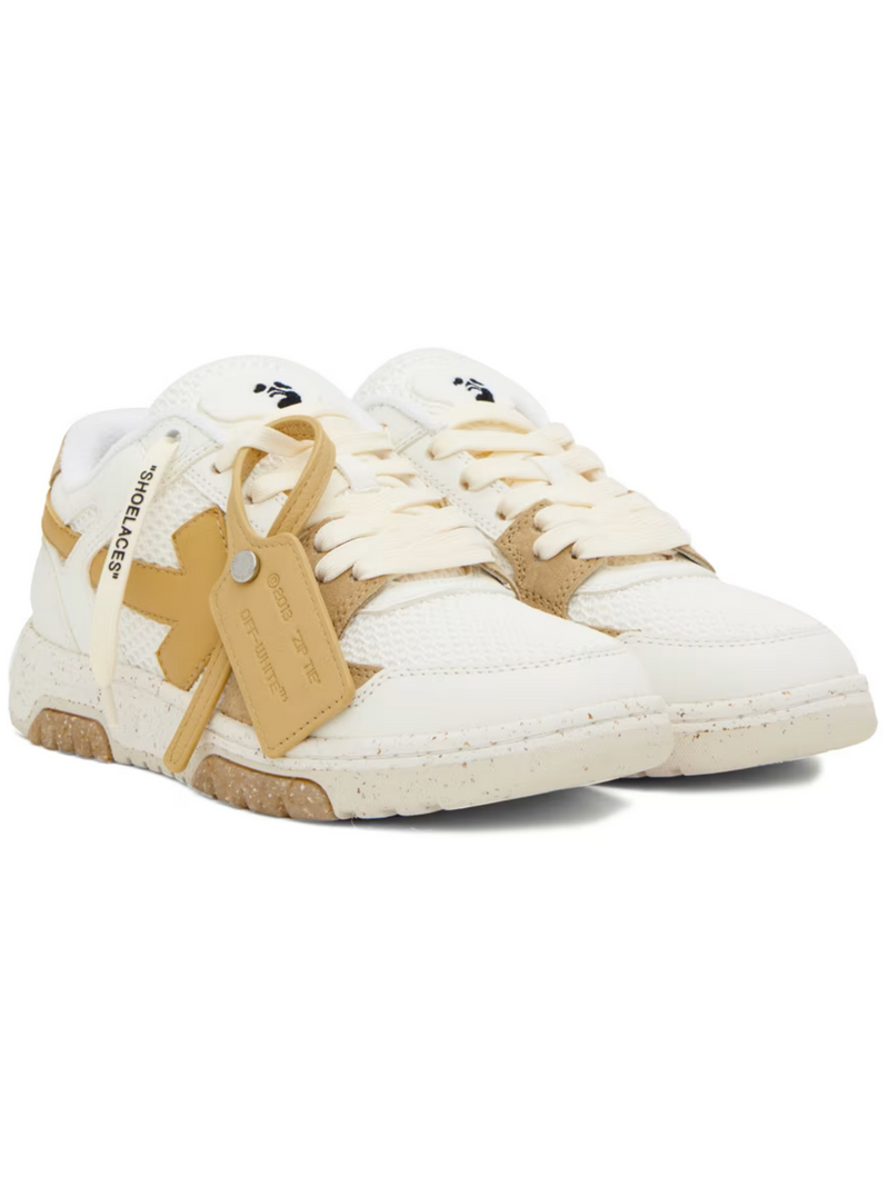 OFF-WHITE SLIM OUT OF OFFICE SNEAKERS WHITE BEIGE WOMENS