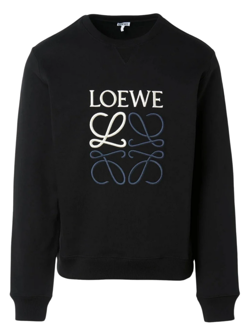 LOEWE ANAGRAM SWEATER BLACK