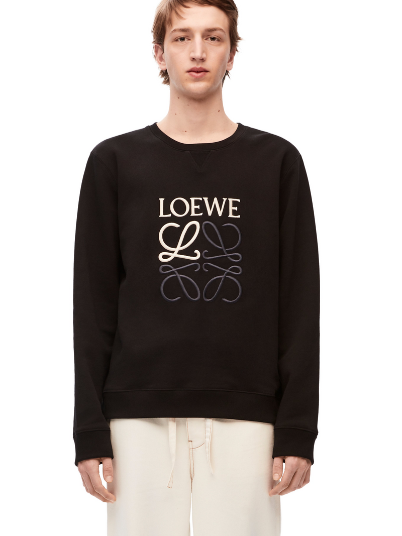 LOEWE ANAGRAM SWEATER BLACK