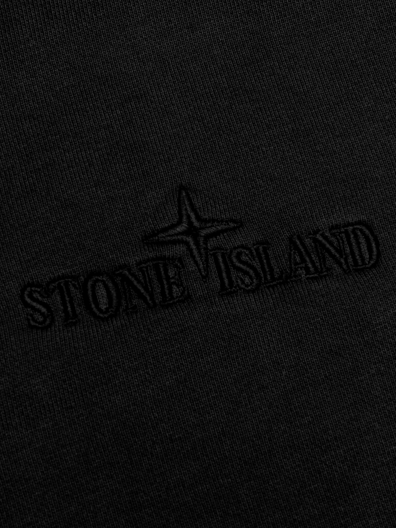 STONE ISLAND CHEST LOGO CREWNECK SWEATSHIRT BLACK