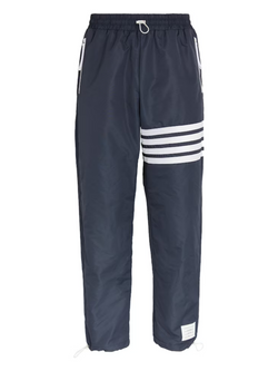 THOM BROWNE 4-BAR SWIM-TECH SWEATPANTS BLUE GREY