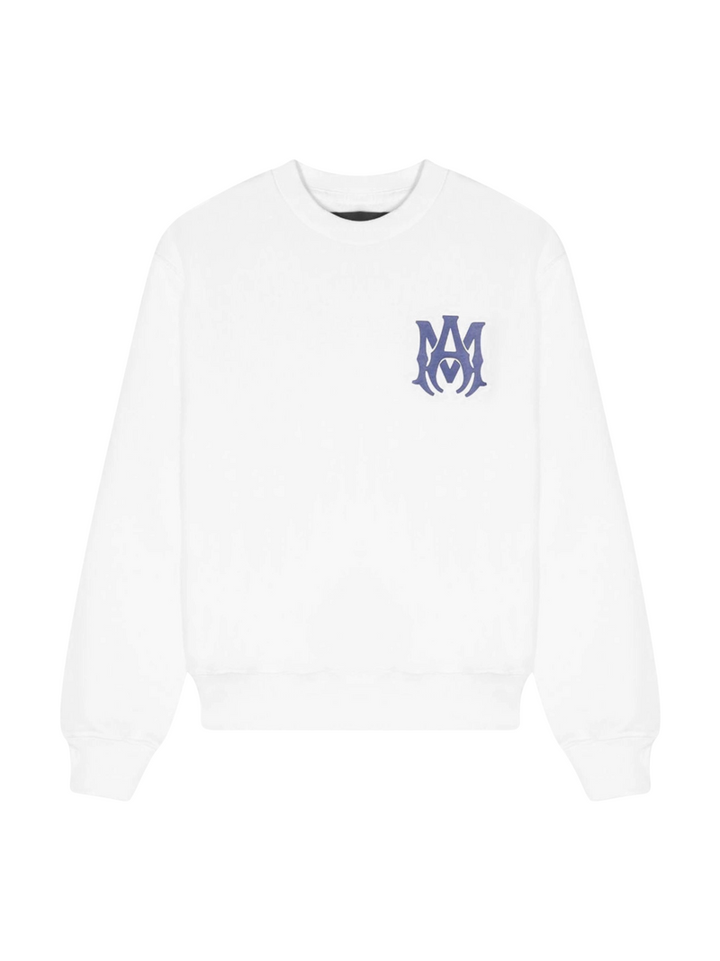 AMIRI KIDS MA LOGO CREWNECK WHITE / BLUE
