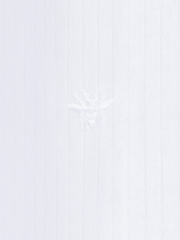 DIOR SHIRT WITH BEE EMBROIDERY WHITE STRIPED