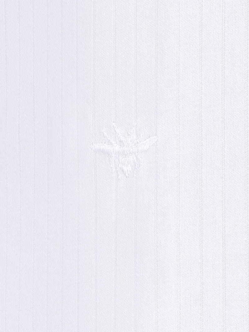 DIOR SHIRT WITH BEE EMBROIDERY WHITE STRIPED