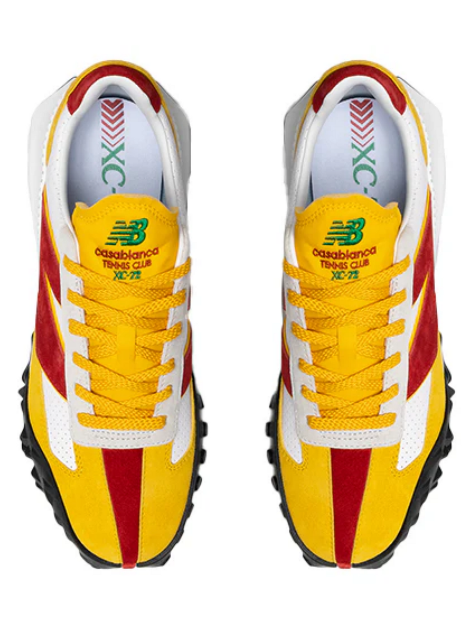 靴 New Balance XC-72 Casablanca Tennis Club CASABLANCA X NEW BALANCE XC-72 SNEAKERS RED YELLOW – Notorious Plug