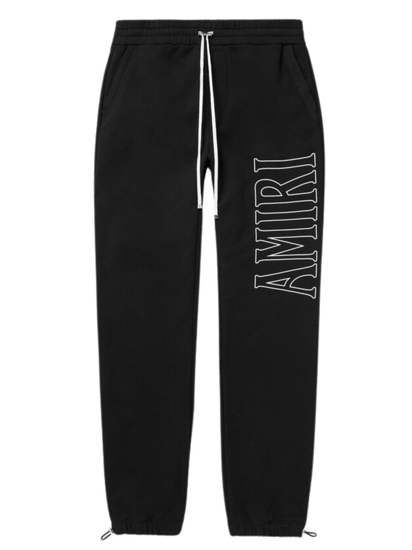 AMIRI ZOLTAR LOGO SWEAT PANTS BLACK