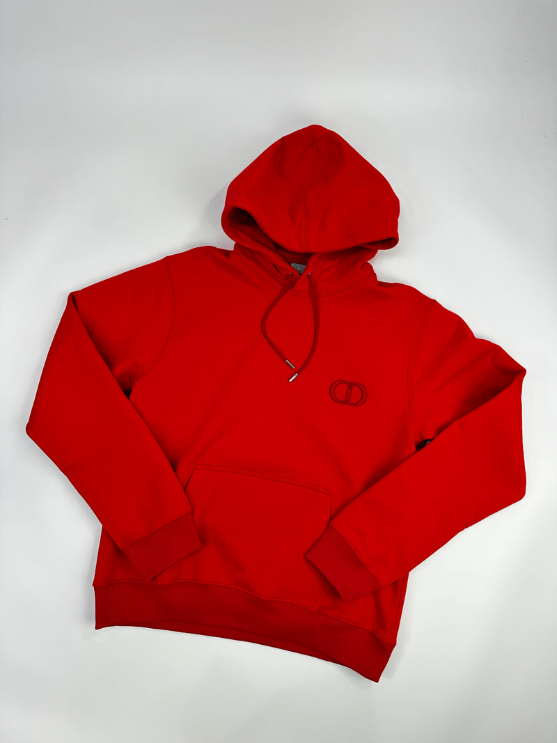 DIOR CD ICON HOODIE RED