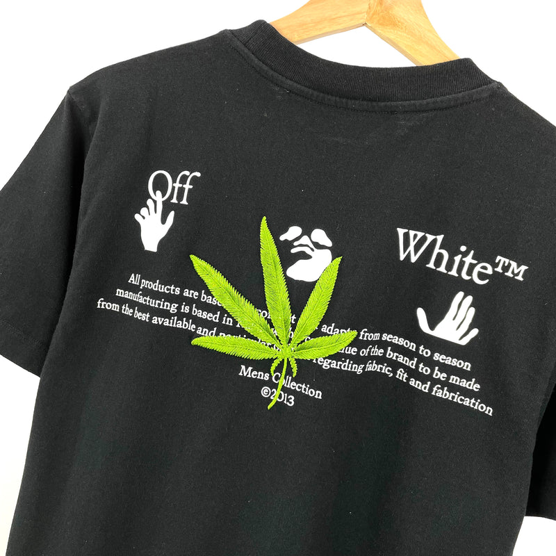 OFF-WHITE WEED HIGH TEE BLACK